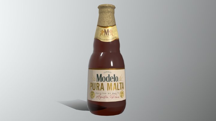 Cerveza Modelo Pura Malta 3D Model