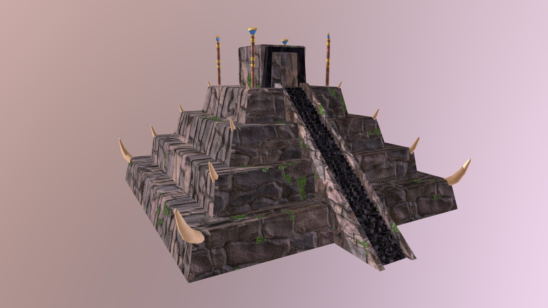 Ziggurat - 3D model by arjank [3931941] - Sketchfab
