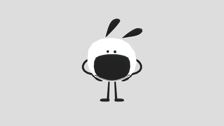 Dog Pose 3D Model