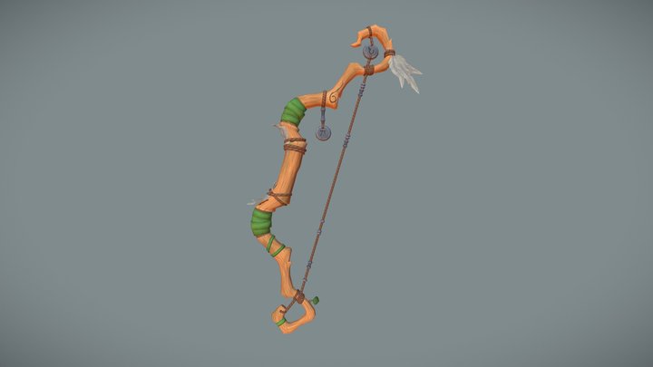 Stylized Bow 3D Model
