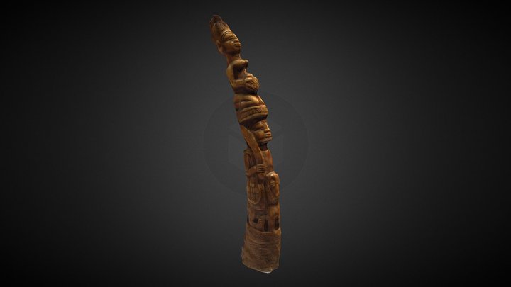 Iroke Ifa (Divination Tapper) 3D Model