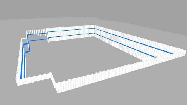 EXCAVACIÓN VERTICAL-MURO PANTALLA 3D Model