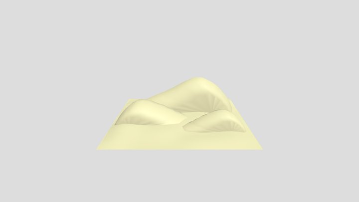 Sand Dune Environment 3D Model