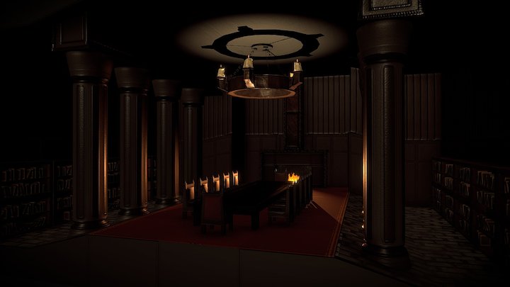 Environment Pipeline - Dining Hall 3D Model