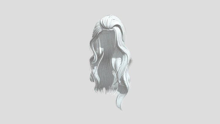 F_ Hair_640 3D Model