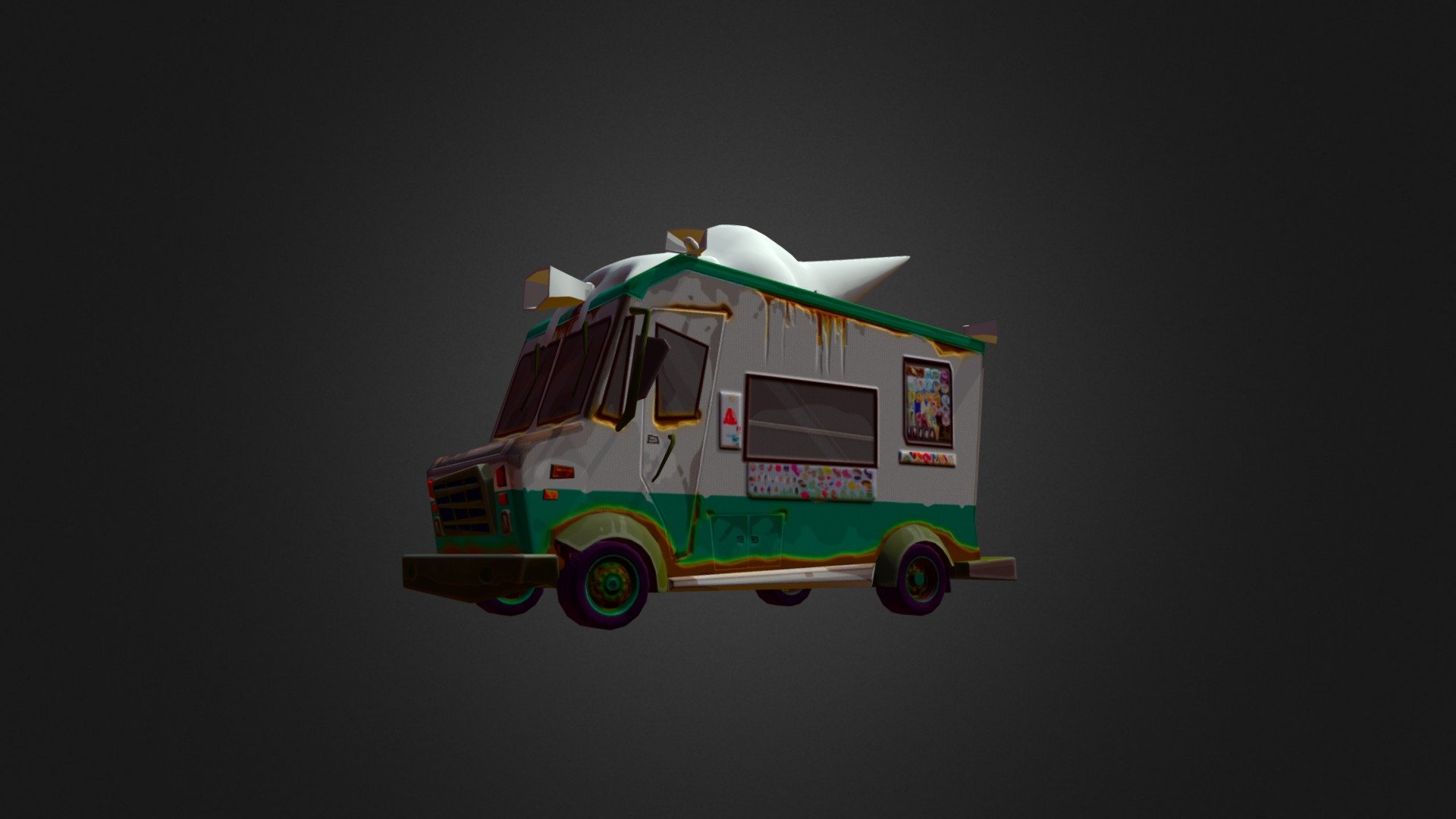 FORTNITE:Car Icecream Van - Download Free 3D model by ...