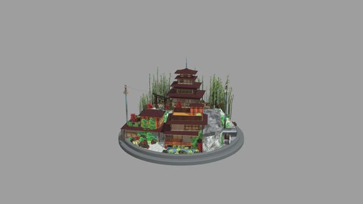 DAE - City Scene - Kyoto 3D Model