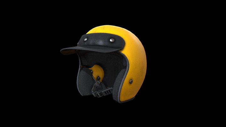 Retro Helmet 3D Model