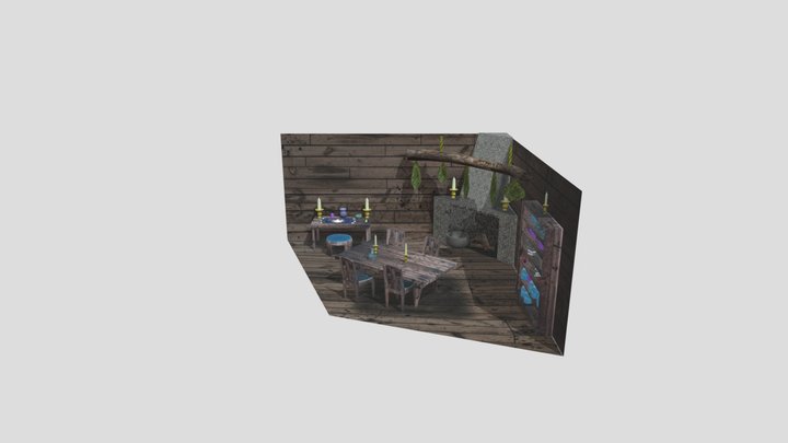 Witches_ Hut_T 3D Model