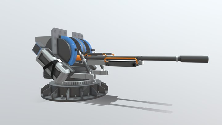 Gun Turret 3D Model