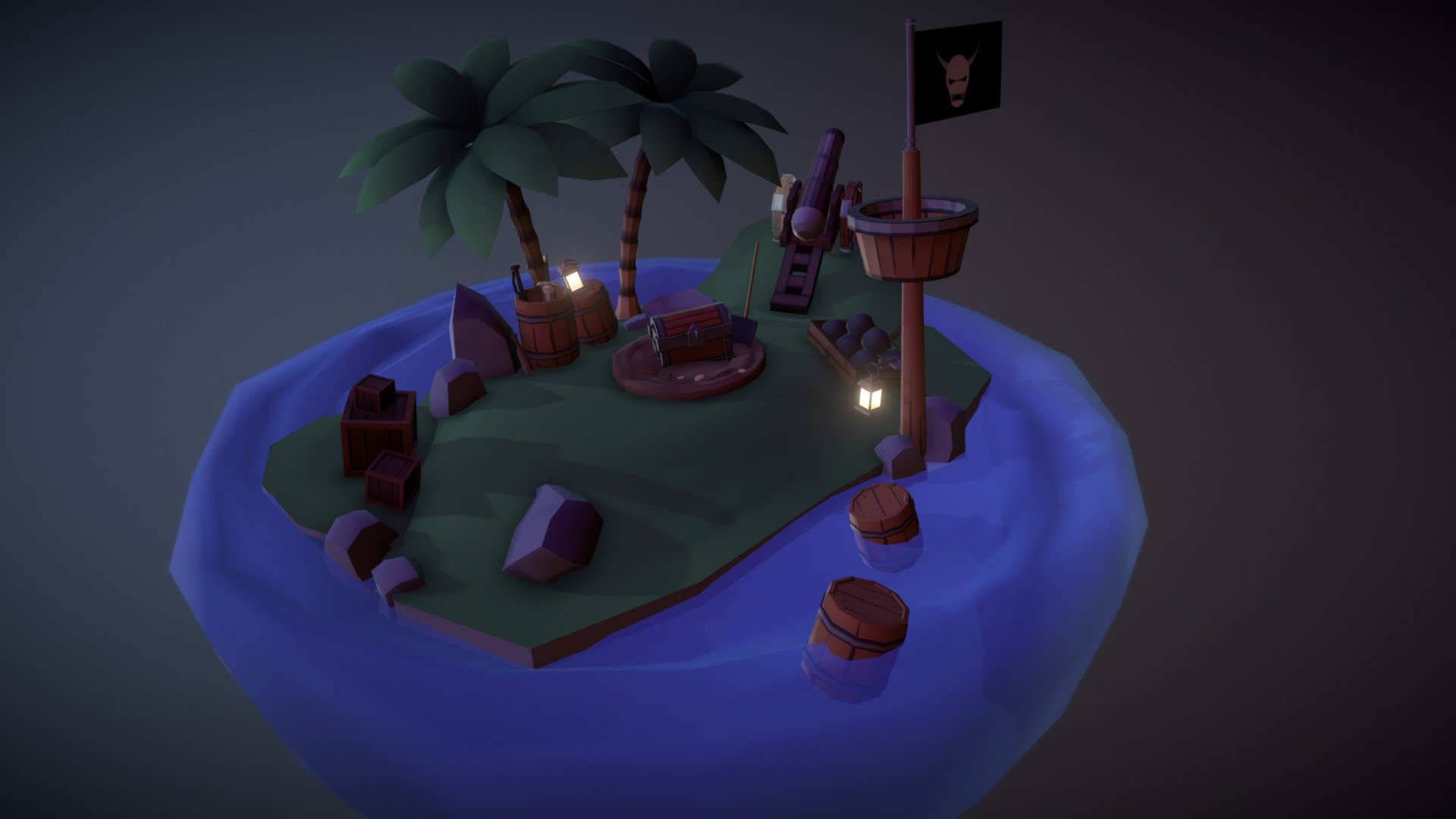Pirate Island - 3D model by AndyT (@DullahanSeven) [393ab2a] - Sketchfab