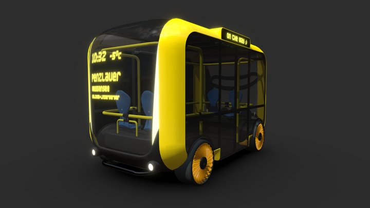 Berlino. Smart mini-bus system 3D Model