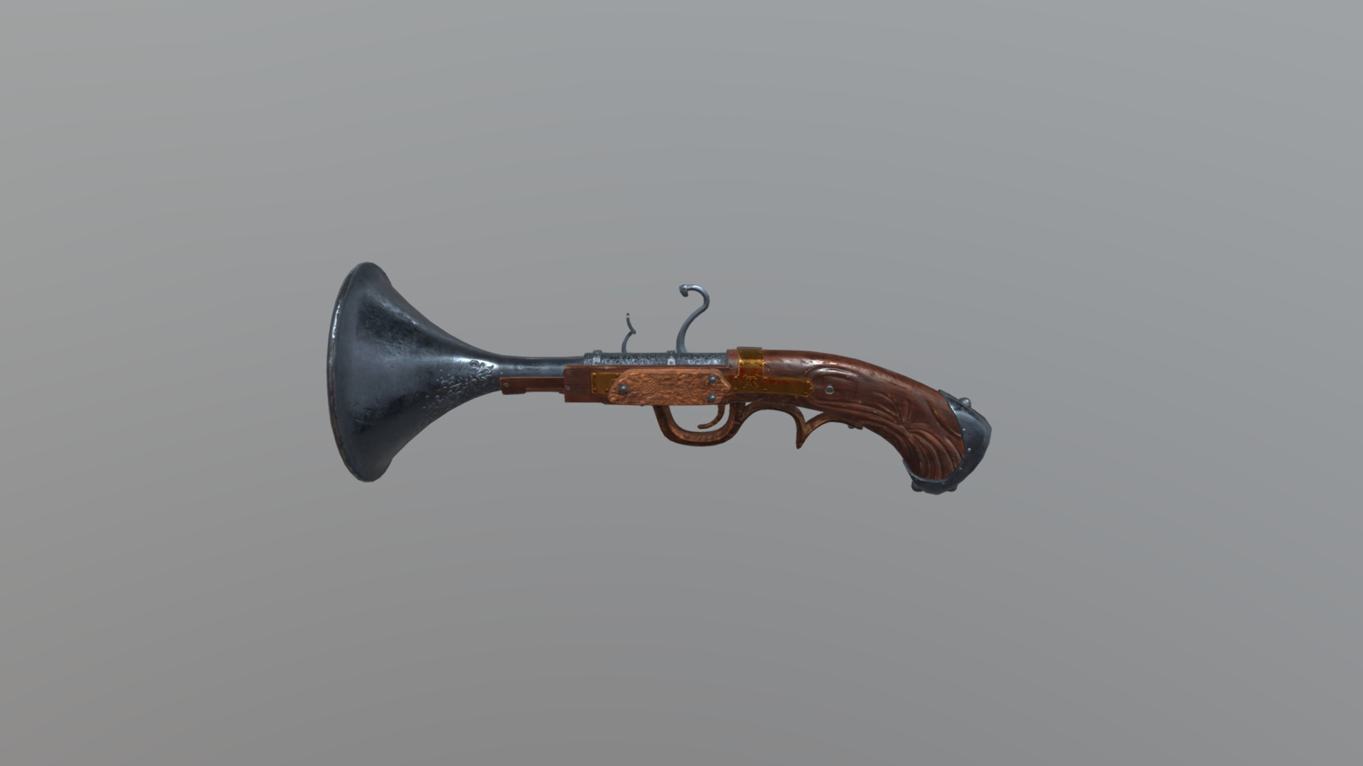 K. Rool Blunderbuss - 3D model by SeanKale [393d25d] - Sketchfab
