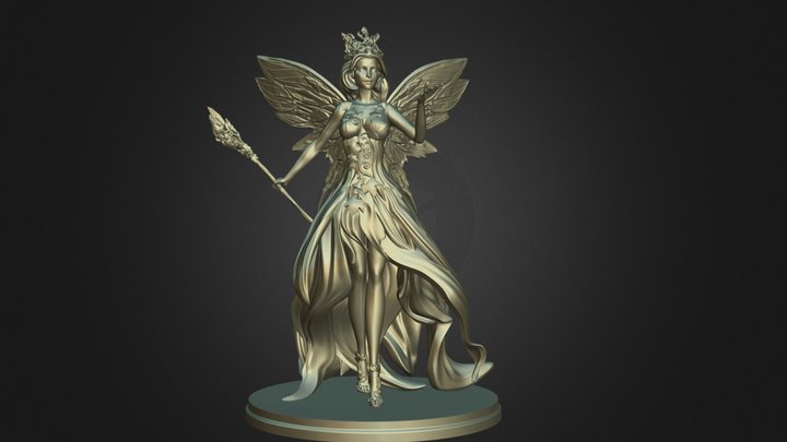 fairy Queen Titania 3D Model