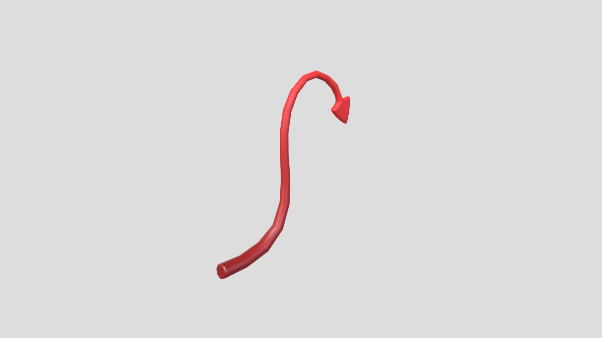 3D model Devil Tail - This is a 3D model of the Devil Tail. The 3D model is about shape, arrow.