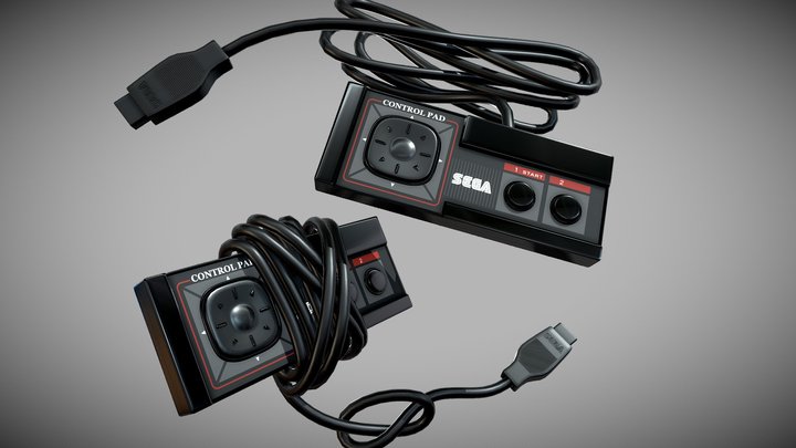 SEGA Master System's Controllers 3D Model