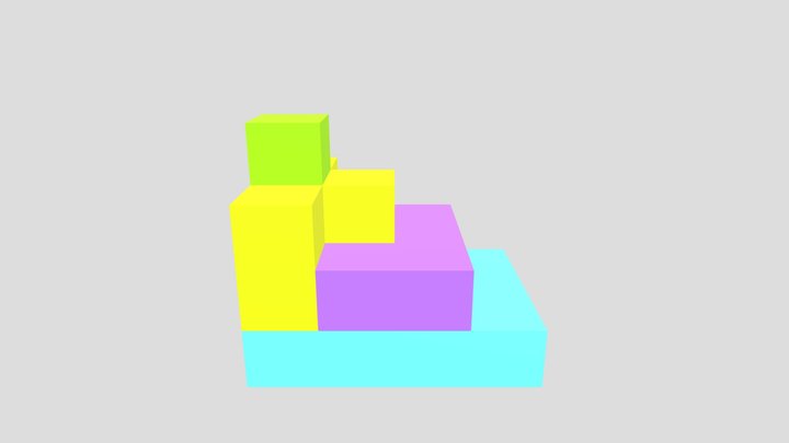Nº 9 Trabajo Cubos 3D Model