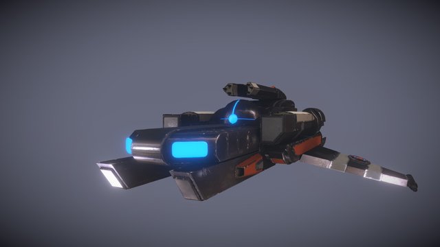 Spaceship 3D Model