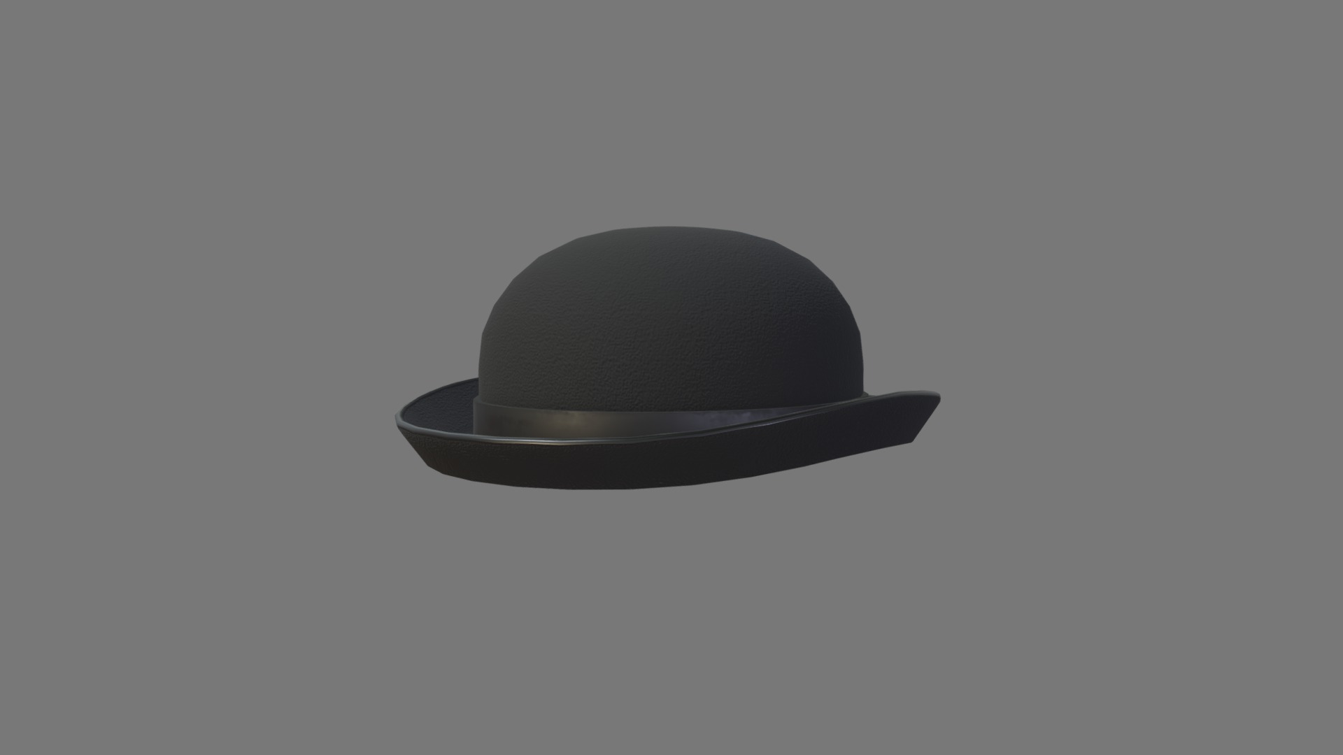 3D model Bowler Hat - This is a 3D model of the Bowler Hat. The 3D model is about logo.