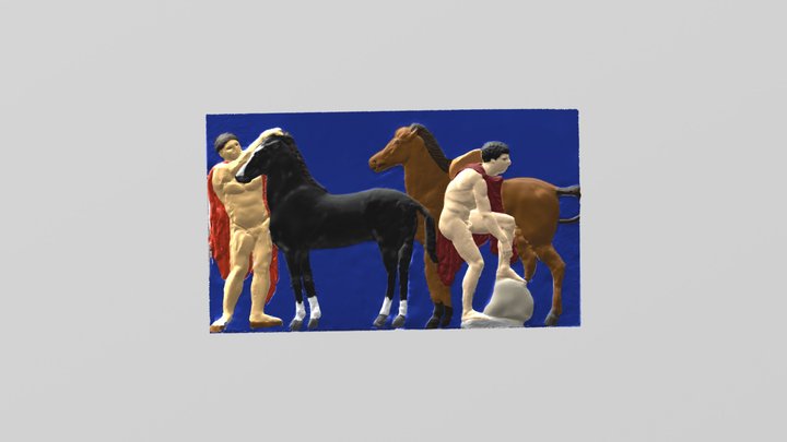 Parthenon West Frieze XV - Qisen 3D Model