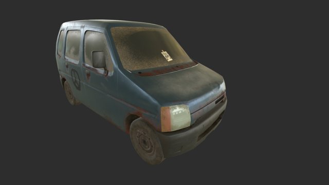 Suzuki Wagon R - Abandoned 3D Model