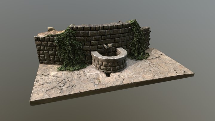 Water Fountain Outdoor 3D Model