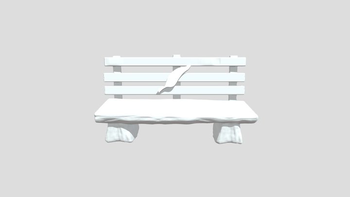 handprinted bench 3D Model