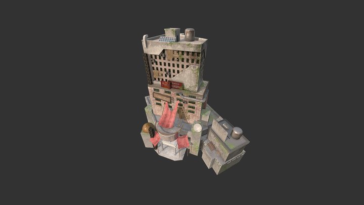 Apocalyptic Building 3D Model