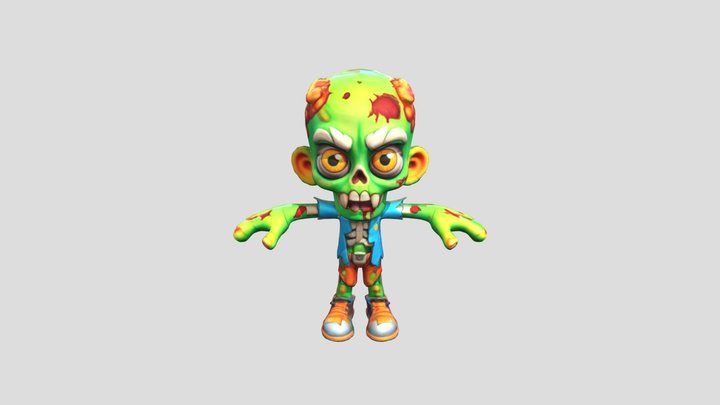 ZombieFool1 3D Model