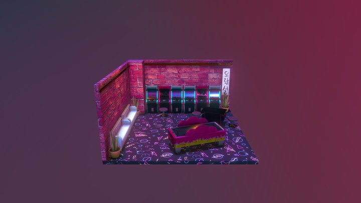 02_ModellingAndTexturing_Arcade 3D Model