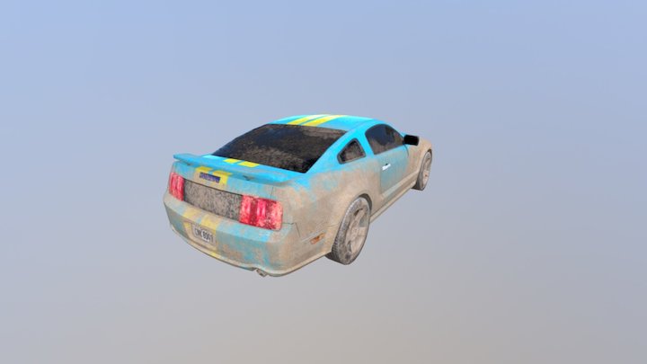 Dirty Sportscar 3D Model