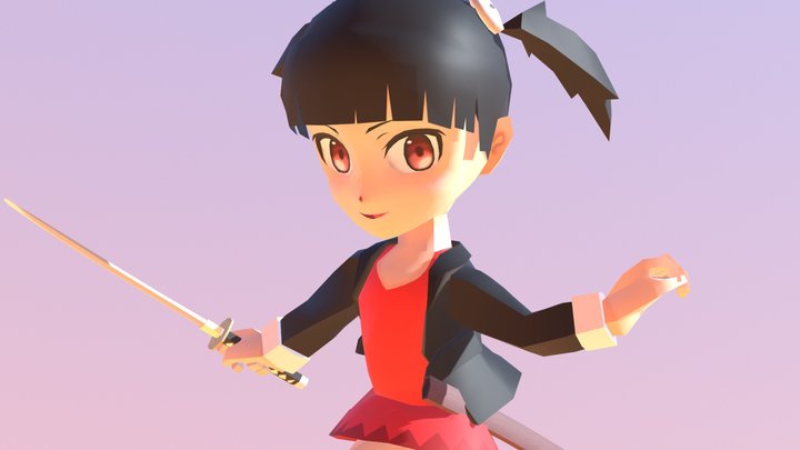 Jumping Junko Chan !! 3D Model