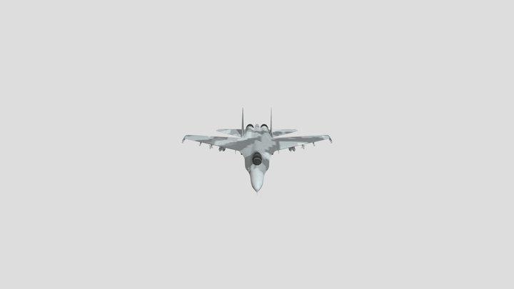 SU-27CGLOWPOLY 3D Model