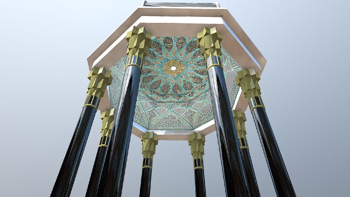 Tomb of Hafez Iranian Poet 3D Model