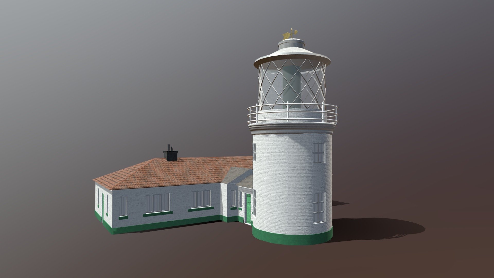 Light House Download Free 3D model by Aksana3D (oksanapaint
