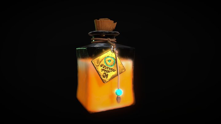 Magic Potion Bottle 3D Model