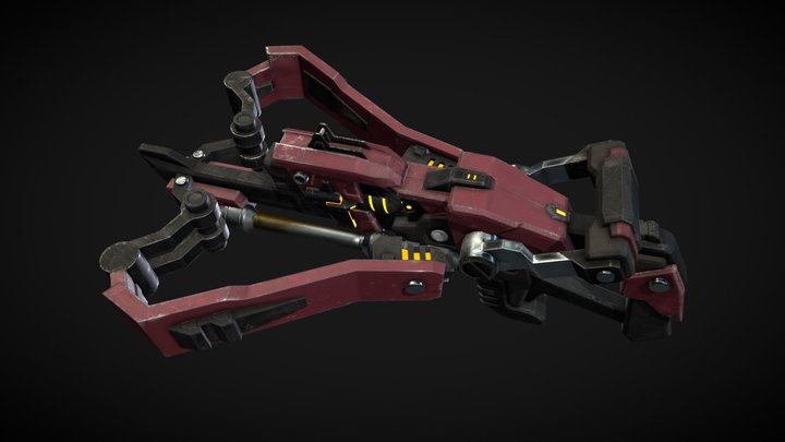 Sci-Fi Crossbow 3D Model