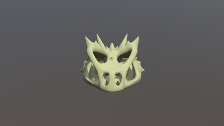 Horned Lizard Skull 3D Model