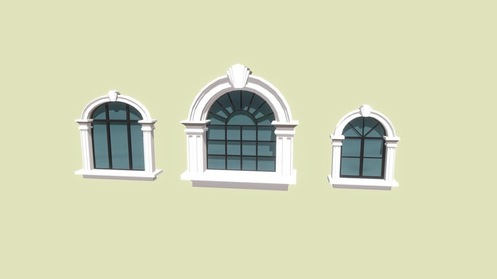 classical window 3D Model