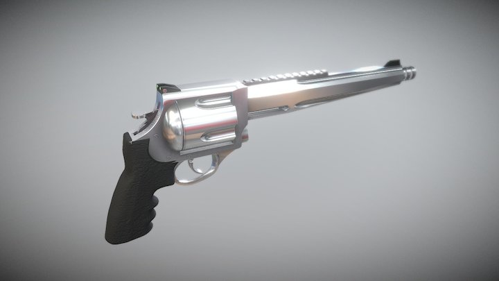 Smith & Wesson 500. 3D Model