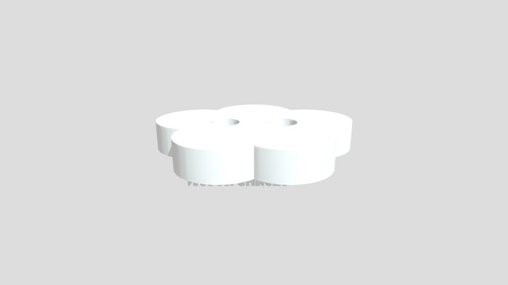 Flower Button 3D Model