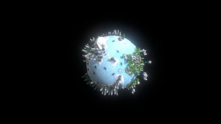Snow Mountain _ Planet 10 3D Model