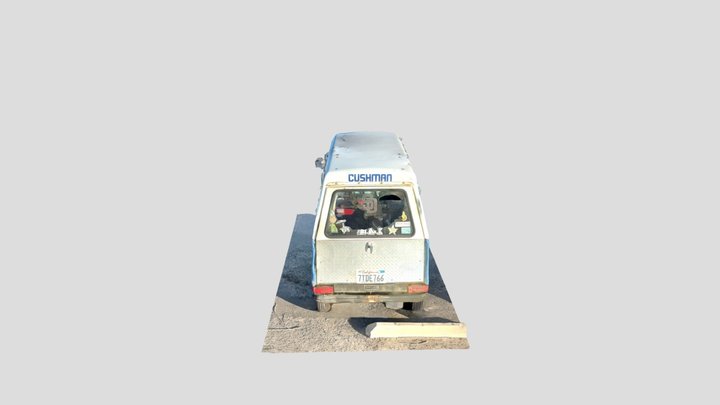 Cushman Enclosed Cart 3D Model