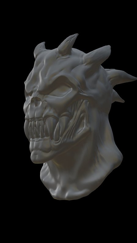 Demon Head 3D Model