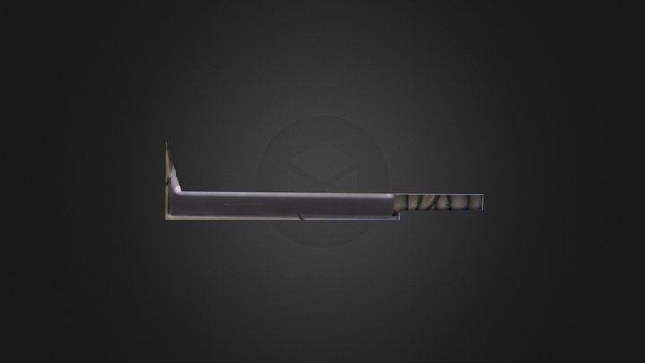 Low Poly Urukhai blade 512x512 3D Model