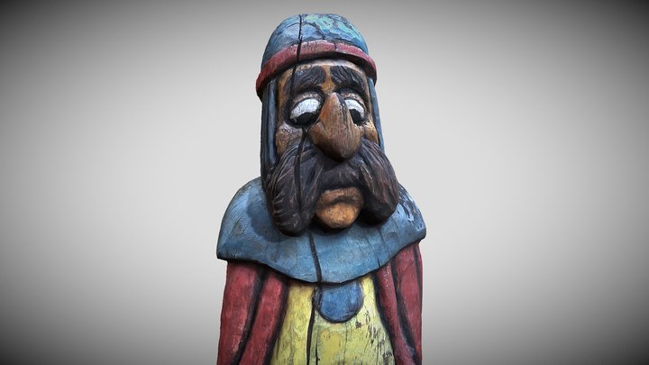 Wooden Knight 3D Model