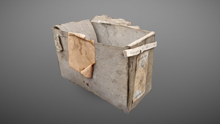Small Cardboard Box 3D Model