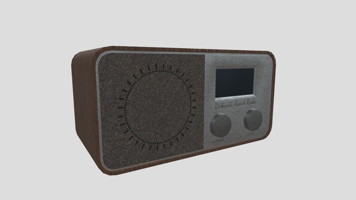 Low Poly Radio 3D Model