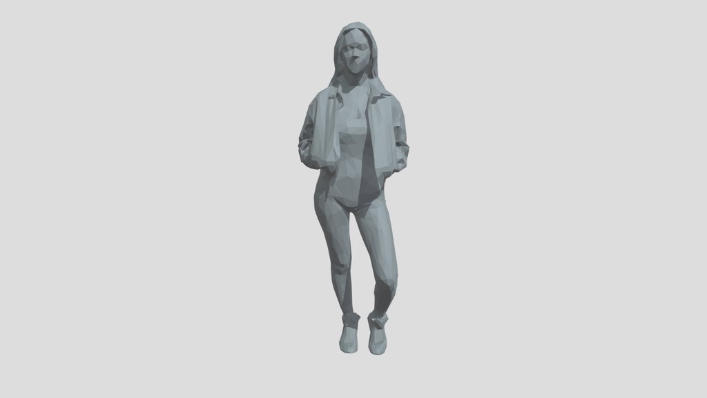 Lowpoly Female Standing