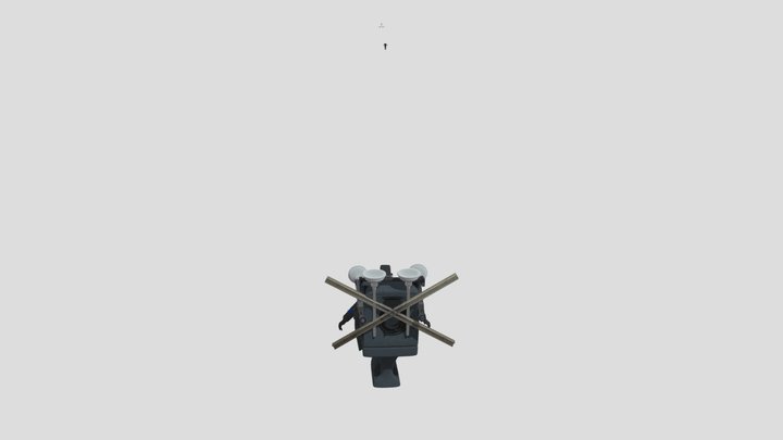 Upgraded Plunger Cameraman 3D Model